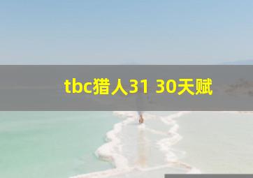 tbc猎人31 30天赋